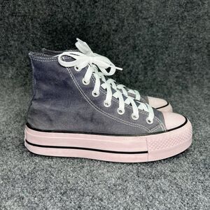 Converse Shoes Women's Size 6 Grey Custom Lavender Platform Hi Athletic Sneakers